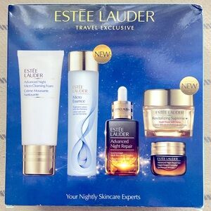 Estée Lauder Nightly Skincare set. Full sizes, never opened or used.